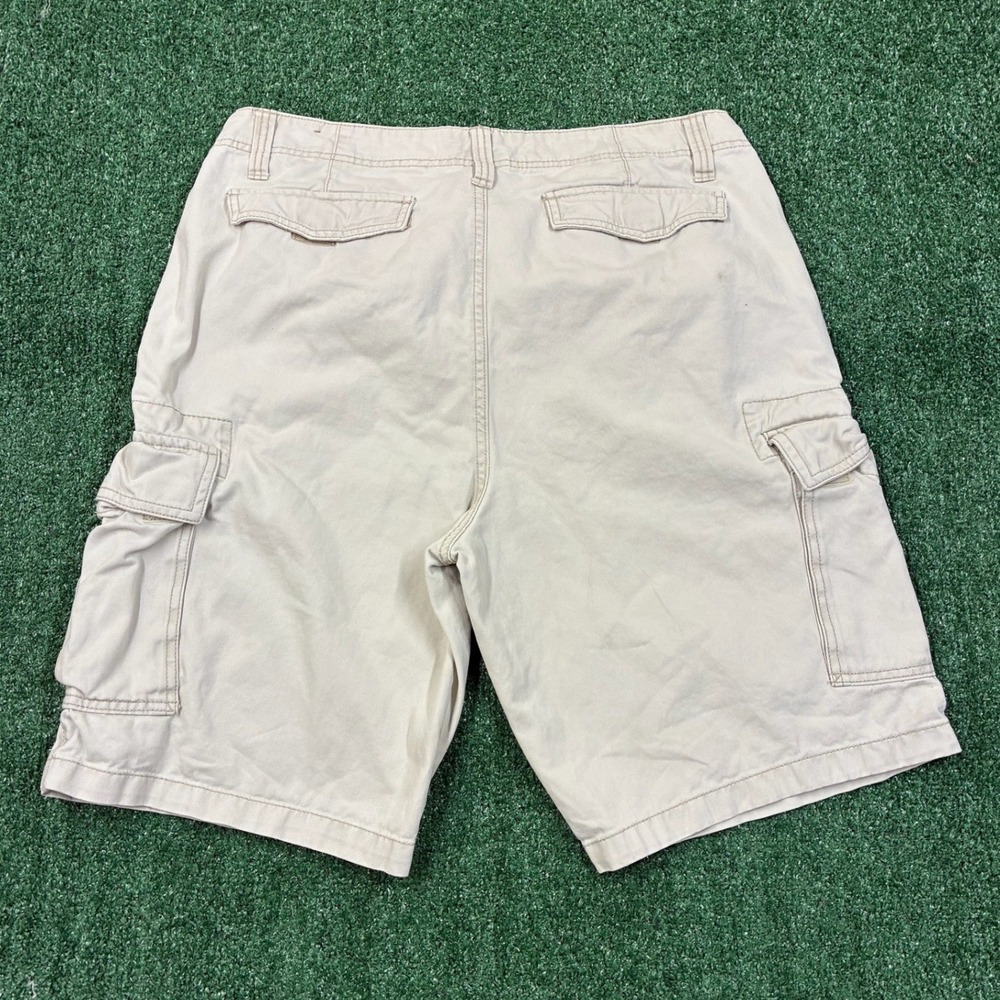 Y2K Plugg Baggy White Cargo Shorts